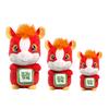 Cute Red Horse Plush Doll Horse Holding Mahjong Ornament Soft Desktop Zodiac Mascot Wealth Attracting Year of Horse Gifts
