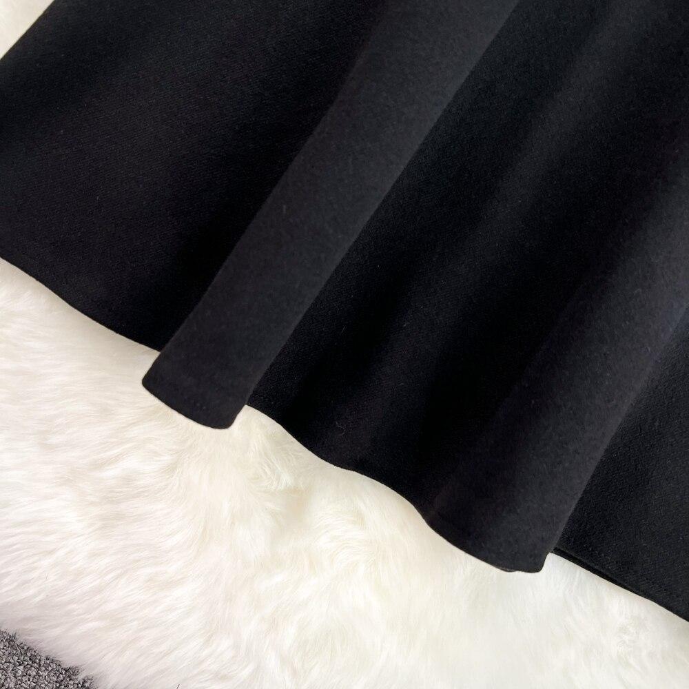 Autumn Retro Temperament Double-Breasted Hip Skirt Light Mature Wind In The Long Retro Fishtail Skirt