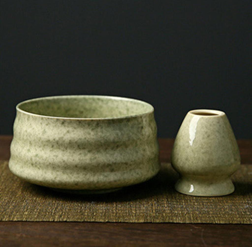 Matcha Tea Ceremony Includes a Tea a Chasen and a Chashaku Made of this traditional tea ceremony accessory includes matcha powder and a 4-Piece Set