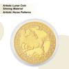 Commemorative Coin Fortune Auspicious Horse Souvenir Collectible Souvenir For Friends Women Men Kids Christmas Holiday Easter