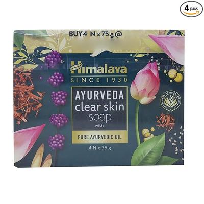 Ayurveda Clear Skin Soap, 75g (Pack of 4)