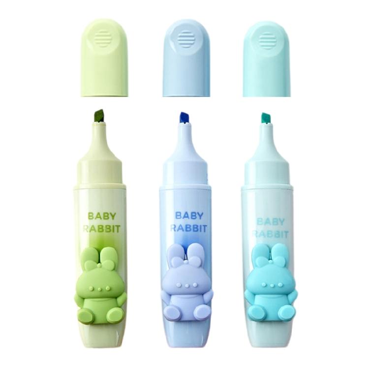 

3Pcs Classroom Organization Marker Pen Fluorescent Highlighters Soft Color Coding Systems For Marking And Office Use