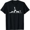 Border Collie Stare - White Minimalistic Original Design T-Shirt