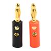 Premium Gold Plated Male Connector for Professional Audio Speaker Wire Cables