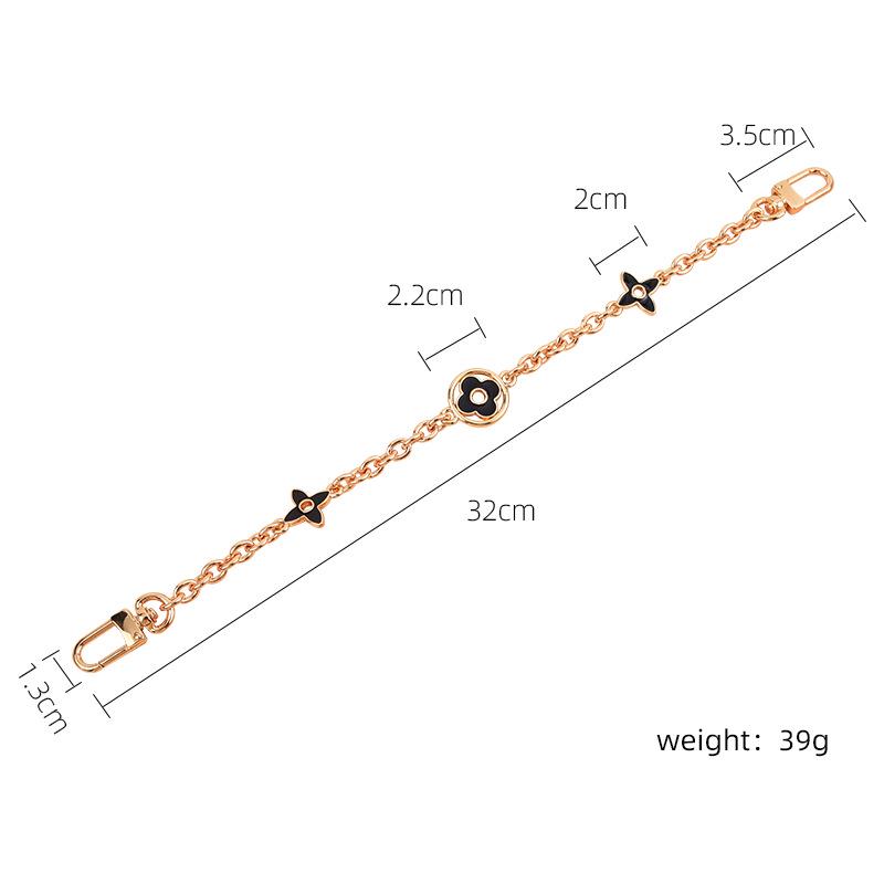Роскошный декоративный ремешок для сумки и брелок с четырехлистным клевером