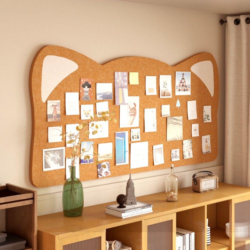 Cat Ear Design Photo Wall Board Self Adhesive Decorative Wall Panel Felt Wall Board Home Office