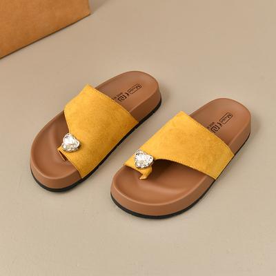 Mode Damen Ballerinas Slipper Kristall Zehensteg Sandalen Neue Modeschuhe Designer 2025 Sommer Lässig Offene Zehen Zehentrenner Frau Sandalen