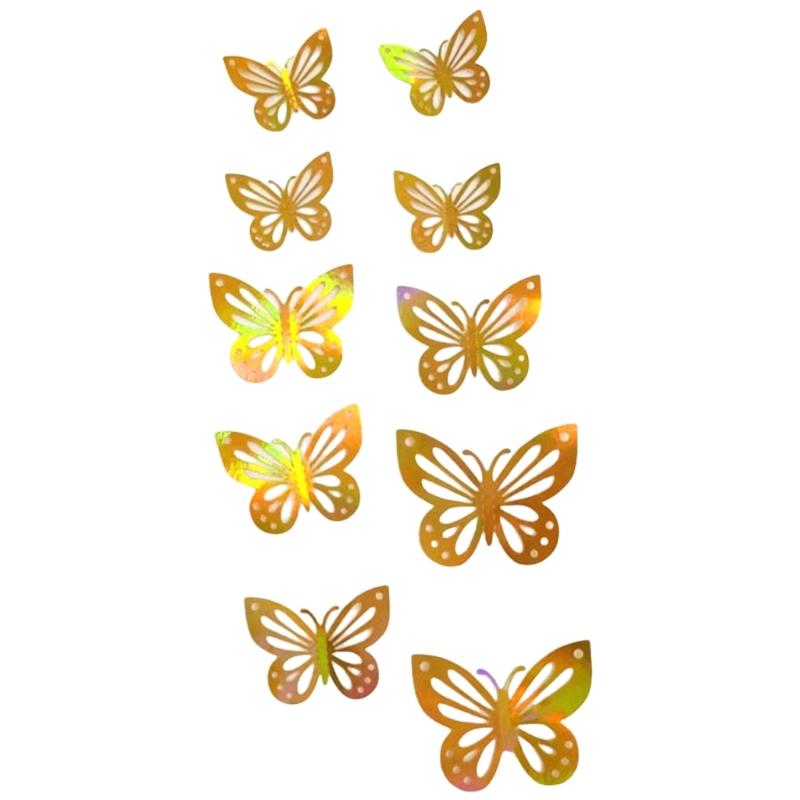 

Hollow Butterfly Wall Decals 3D Butterflies Wall Sticker Butterfly Wall Decoration Party Supplies for Art Lovers