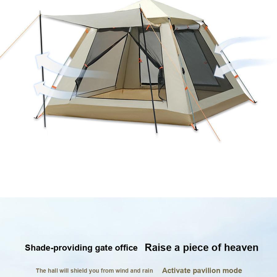 Tent Outdoor Camping Family Picnic Travel Sunshade Folding Shade Portable Automatic Rainproof Leisure