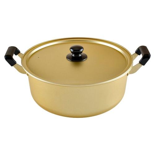 Wahei Freiz Toyomi-an 33cm Aluminum Two-Handled Pot for Gas Stovetops (RA-9704)