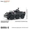 Tuoyi XCARTOYS alloy car model car toy 1:64 ZSL92B infantry fighting vehicle box black desktop ornament childrens toy simulation
