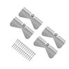 4 Sets Gutter Downspout Extension Hinge Stainless Steel Flip Up Hinge for Rectangle Square