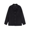 GXG Men's Loose Fit Wool Blend Shirt Collar Coat