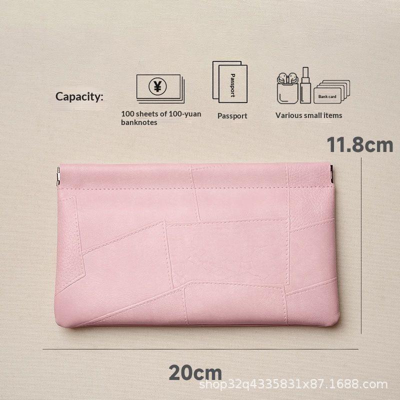 Portable Pu Leather Wallet Automatic Closed Ultra-Thin Coin Purse Large Capacity Phone Bag Driver'S License For Women Lady Girl
