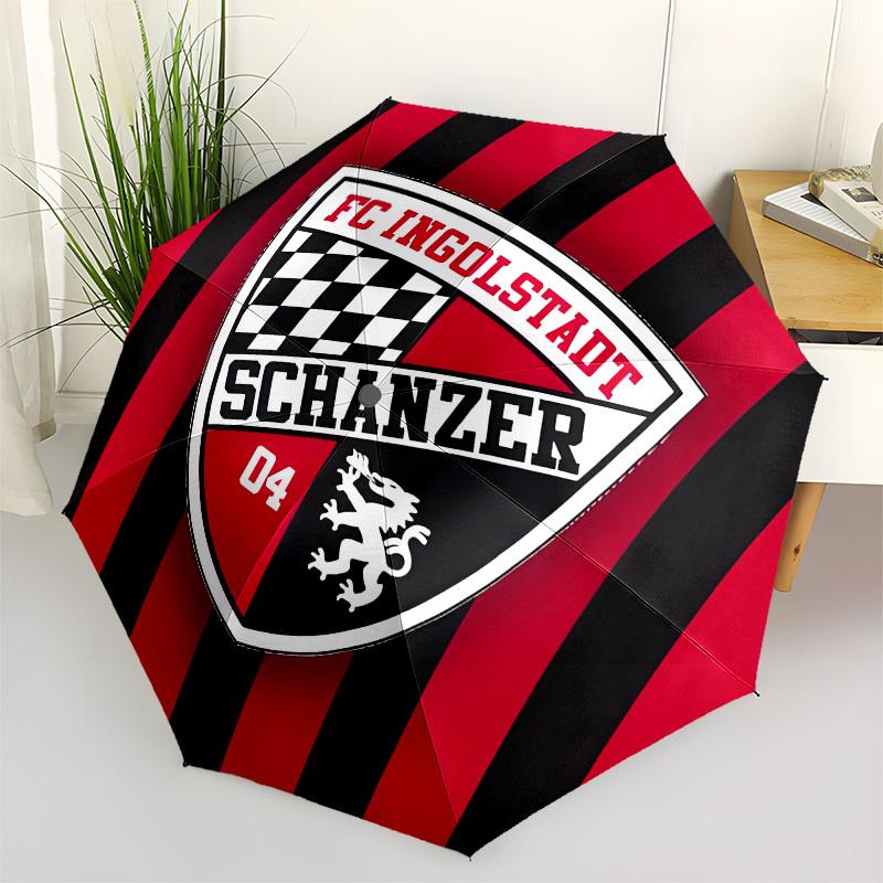 

FC Ingolstadt, Schanzer Automatic Opening and Closing, 8 rib Structure Portable Umbrella, Suitable for Men and Women in All Seasons Perfect