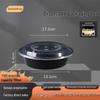 Microwaveable Disposable Round Takeaway Food Containers with Lids (150 Sets)