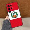 Peru Flag Phone Case For Samsung Galaxy S25 Ultra S9 S10 S20 S21 S22 Plus S24 FE S23 Ultra Back Cover