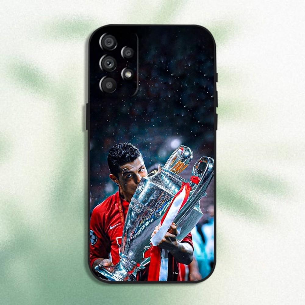 CR7 Football Star R-Ronaldo-ES Phone Case For Samsung Galaxy A20,A21s,A22,A31,A32,A52,A53,A72,73,A80 Soft Black Cover