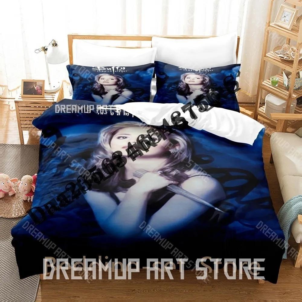 3D-Druck Buffy – Im Bann der Dämonen Bettwäsche-Set Einzelbett Twin Full Queen King Size Bettwäsche-Set Erwachsener Kinderzimmer Bettbezug-Sets