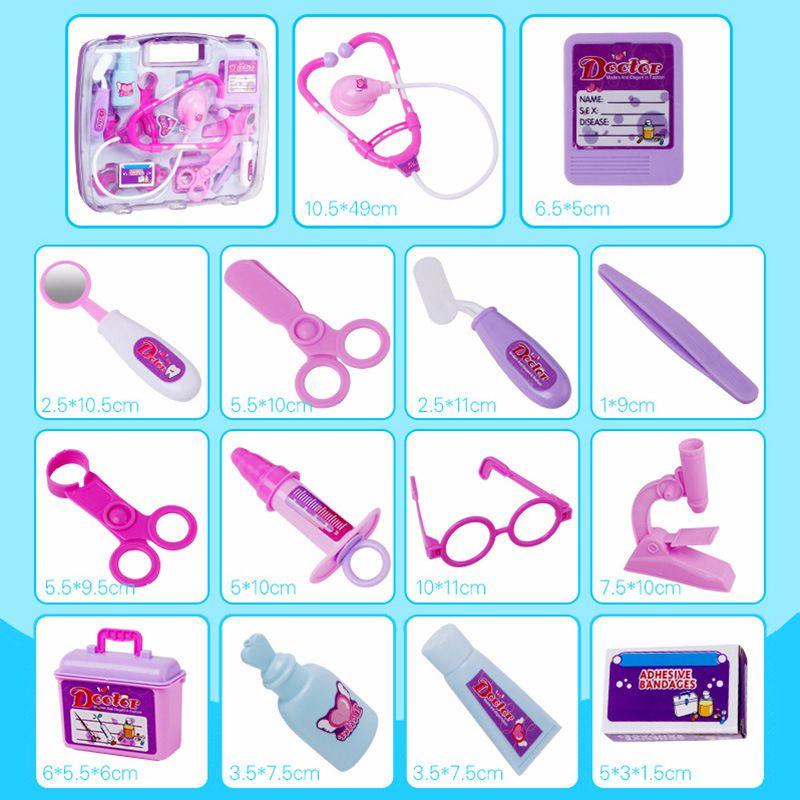 Enchanting Kids Children's Role Play Doctor Nurses Toy Medical Set Kit With Hard Carry Case For Imaginative Play