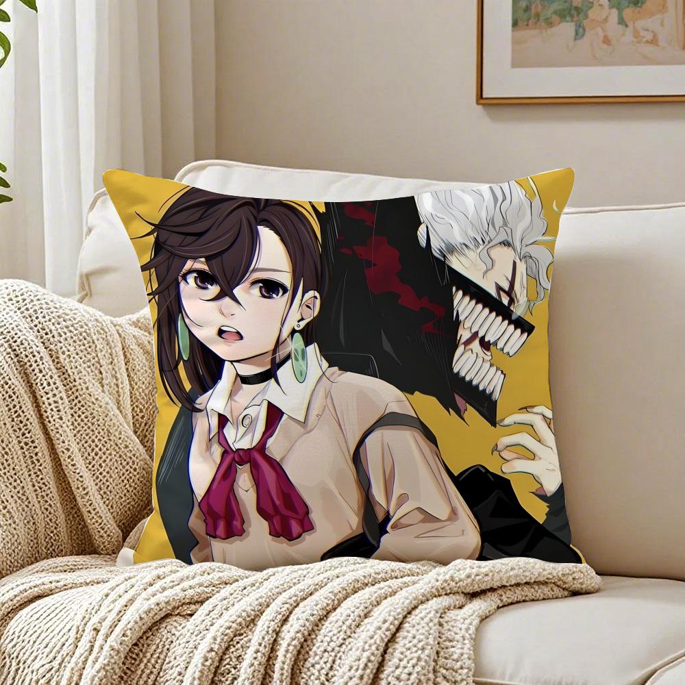

Wacky Japanese Anime DDan Da Dan anime Cushion Cover Pillowcase Antidustmite living Room Sofa Decor Cushion Room 30X30cm