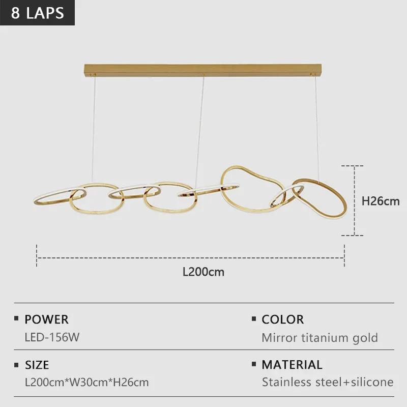 LED Pendant Lights Modern Luxury Stainless Steel Dimmable Electroplated Pendant Lights Living Room Dining Room Decorative Lights