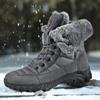 Snow Boots Winter Plus Velvet Men's Shoes Cotton Boots High-top Outdoor Hiking Fashion Thick Cotton Shoes