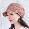 Embroidery Women Baseball Cap Breathable Turban Beanies Hat Flower Beanie Cap  Autumn Summer