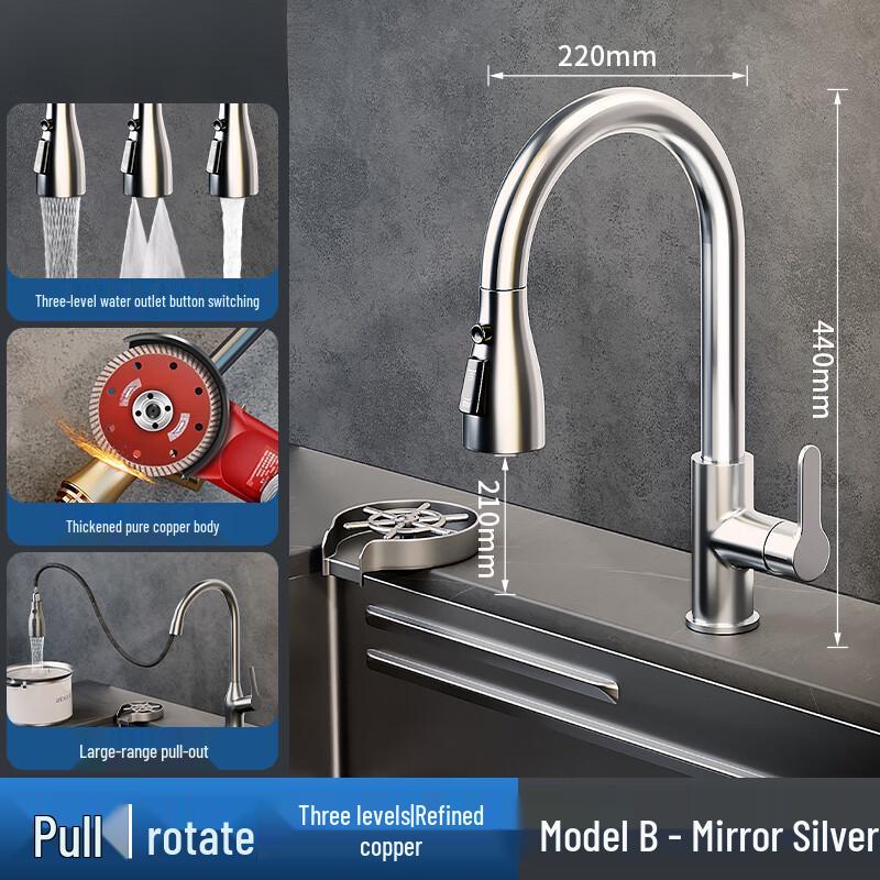 

TLXT Kitchen Pull-Out Faucet