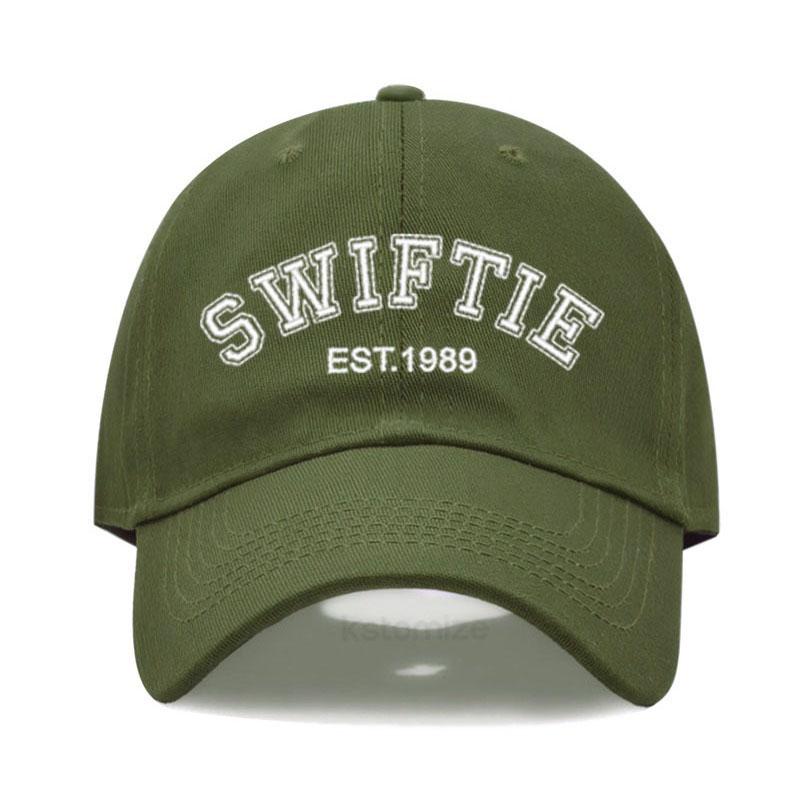 SWIFTIE 1989 Stickerei Baseballkappe für Männer Frauen Unisex Gewaschene Baumwolle Dad Hat Sonnenhut Geschenk Fans Outdoor-Sport Dropshipping