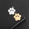 Stainless Steel Cat Paw Pendant Necklace Animal Paw Charm Choker Necklace Cat Paw Print Necklace Women Jewelry Simple Design