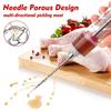 Marinade Injector Syringe with Screw-on Meat Needle Premium Portable Turkey Injector Kit for Smoker Marinades Injector for Meats