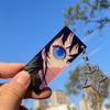 Demon Slayer Glowing Eyes Acrylic Keychain - Cartoon Pendant Gift