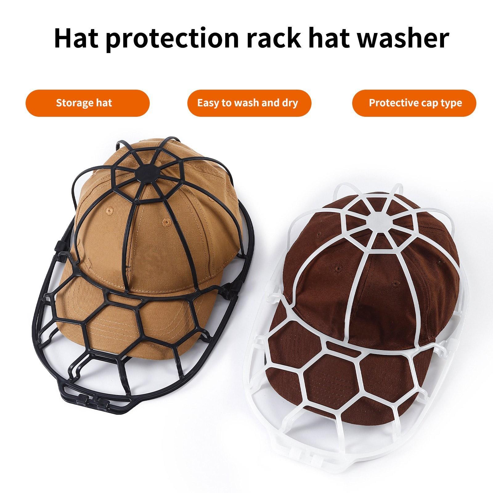 

Washing Hats, Baseball Caps, Non-deformed Washing And Drying, Machine Washable, Internal Support, Storage Rack, Hat Clip One Size білий