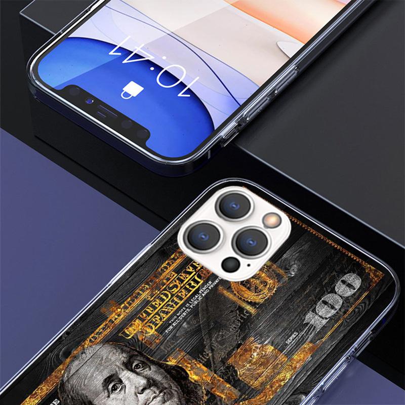 Banknote Dollar Cash Money Phnoe Case for Iphone 17 Air 16 11 12 13 Mini 14 Plus 15 Pro Max 7 8E SE 2020 16ProMax Phone Cover Co