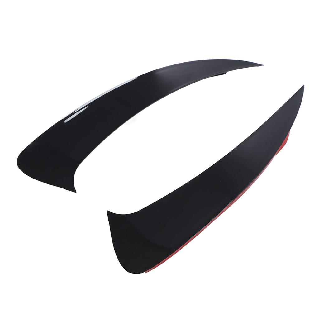2 Pcs Rear Bumper Spoiler Air Vent Cover Glossy Black Lower Air Vent Cover Trim Frame Replacement