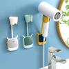 180° Adjustable Hair Dryer Holder Self-Adhesive Hair Dryer Shelf Wall Mount Bathroom Universal Stand Cute Cartoon Storage Rack