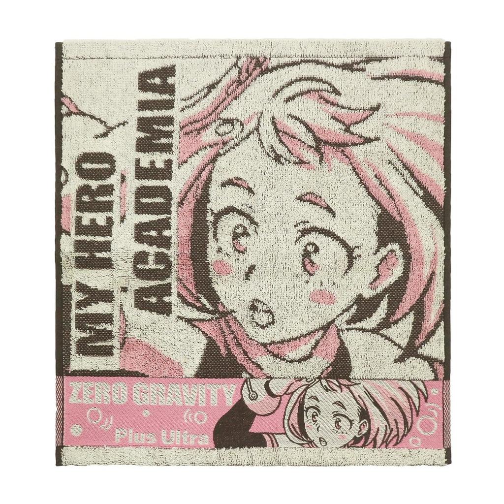 Marushin Bandai My Hero Academia Zero Gravity Character Antibacterial and Odor Perfect Gift for 4385001000 Handkerchief, 100% Cotton, Design,