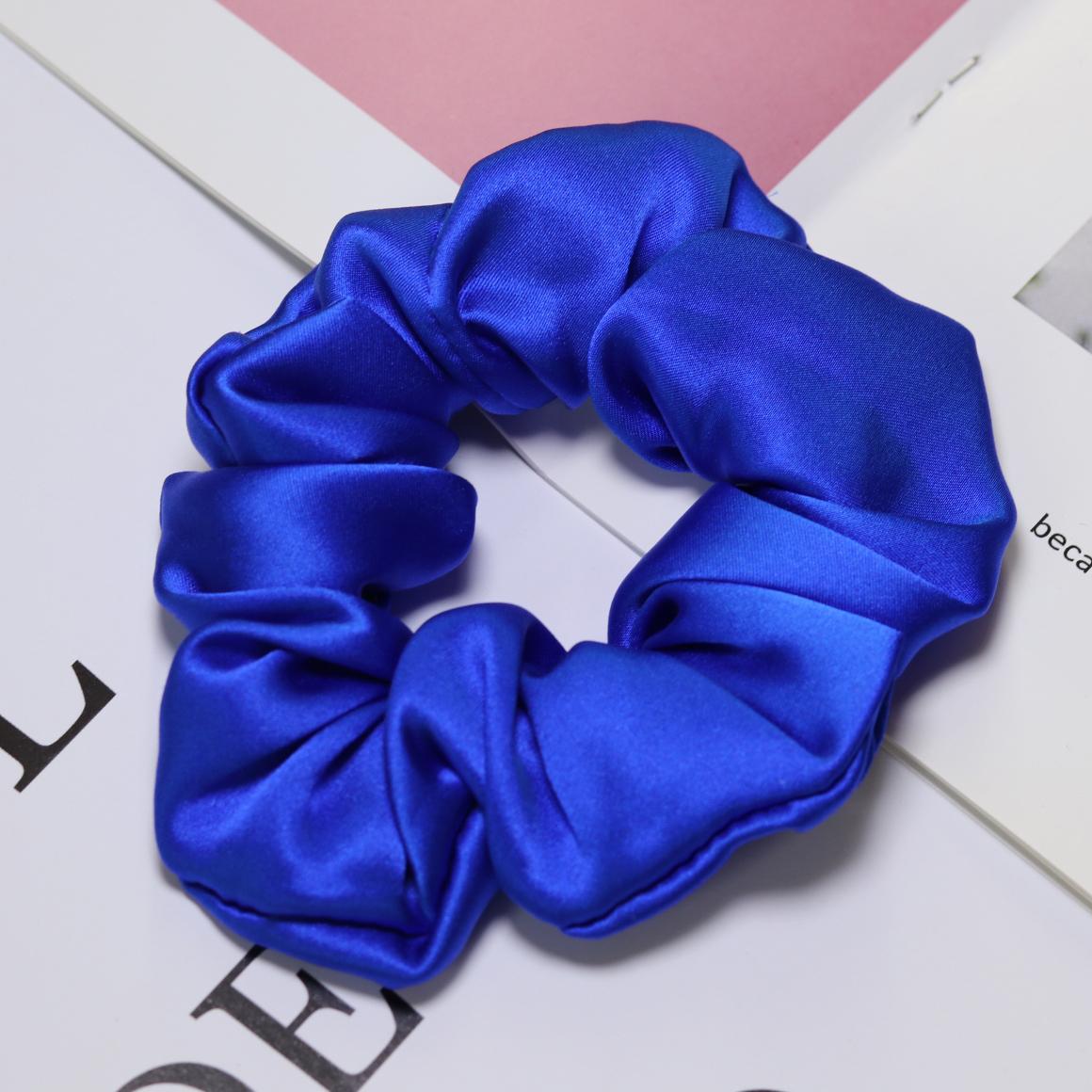 

100% Натуральный Шелк Резинки для Волос Аксессуары Эластичные Резинки Держатели для Хвоста Шармез Повязки для Волос Завязки для Женщин Девушек 3,5 СМ