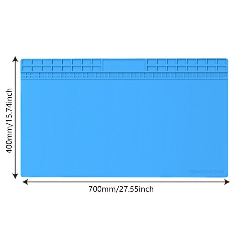 Heat Resistant Silicone Soldering Mat Phone Repair Mat Easy to Carry for Safe Electronics & Phone Repair Workstation