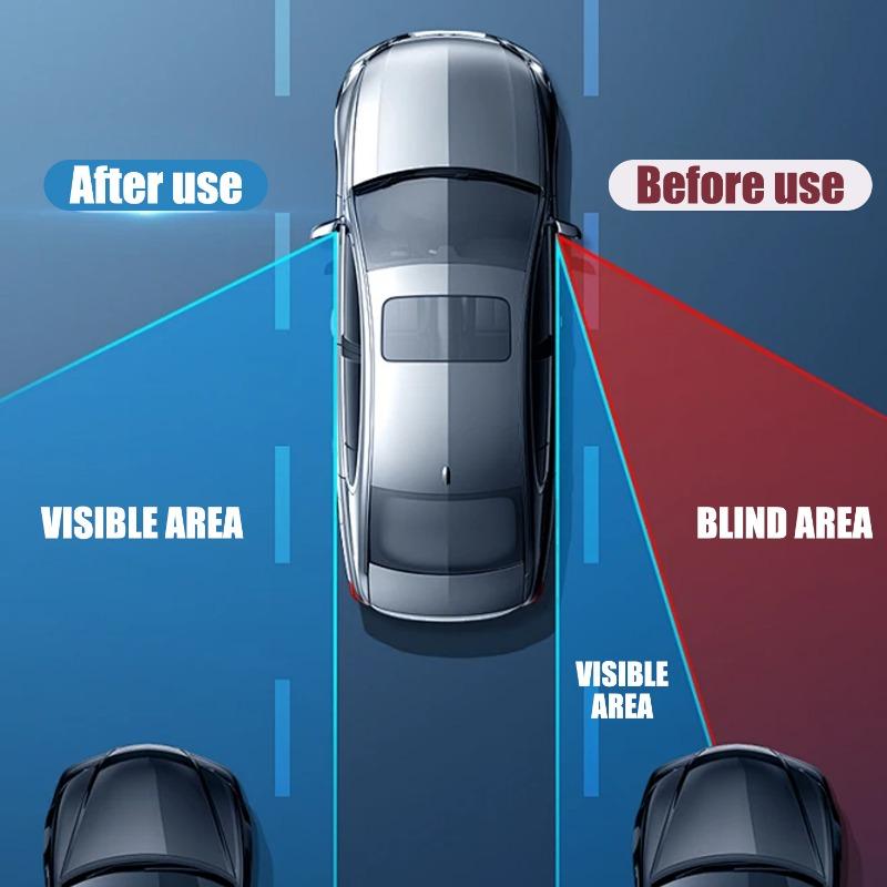 New Adjustable Heart Shaped Car Reversing Aid Rearview Convex Mirror Car Blind Spot Rearview Mirror 360 Degree 2PCS/SET