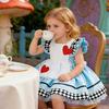Queen of Hearts Girls’ Cosplay Dress for Alice In Wonderland Role-Playing