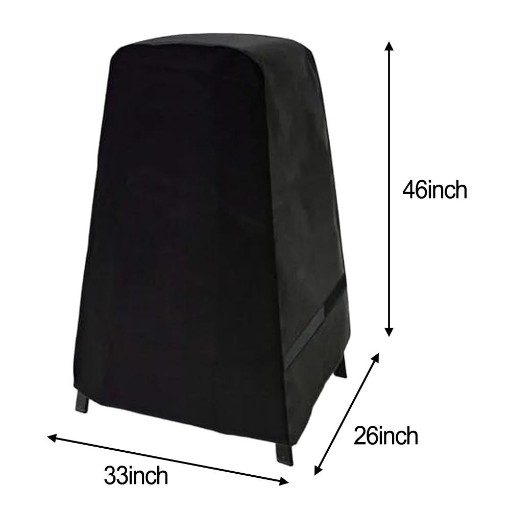 Outdoor Use Patio Protection Black Pizza Oven Cover Weatherproof Outdoor Pizza Oven Shield Outdoor Pizza Oven Cover