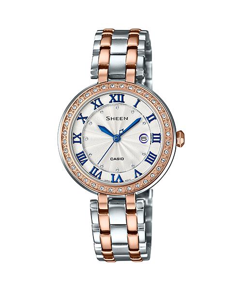 

Casio Men s Stainless Steel 50M Water Resistant Analog Quartz Watch SHE-4034BSG-7B розовый