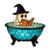 Ghost Bubble Bath Lamp Cute Ghost-Themed Night Light Color-Changing LED Mood Light for Bedside Bathroom Decor