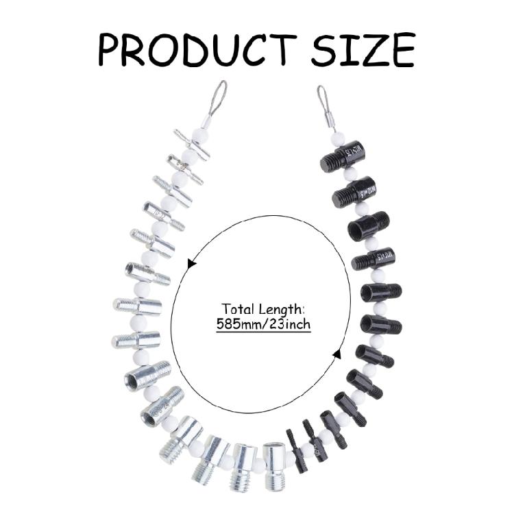 Inspektionsmesswerkzeug Zoll Metrisch Schraube Mutter Gewindeprüfer Set Zolllehren Messen Inspektionswerkzeug