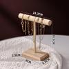 Holz Schmuck Armband Aufbewahrung Display Kettenuhr T-Stangenständer Organizer Harter Ständer Halter Schmuckdisplay Armband Displayständer