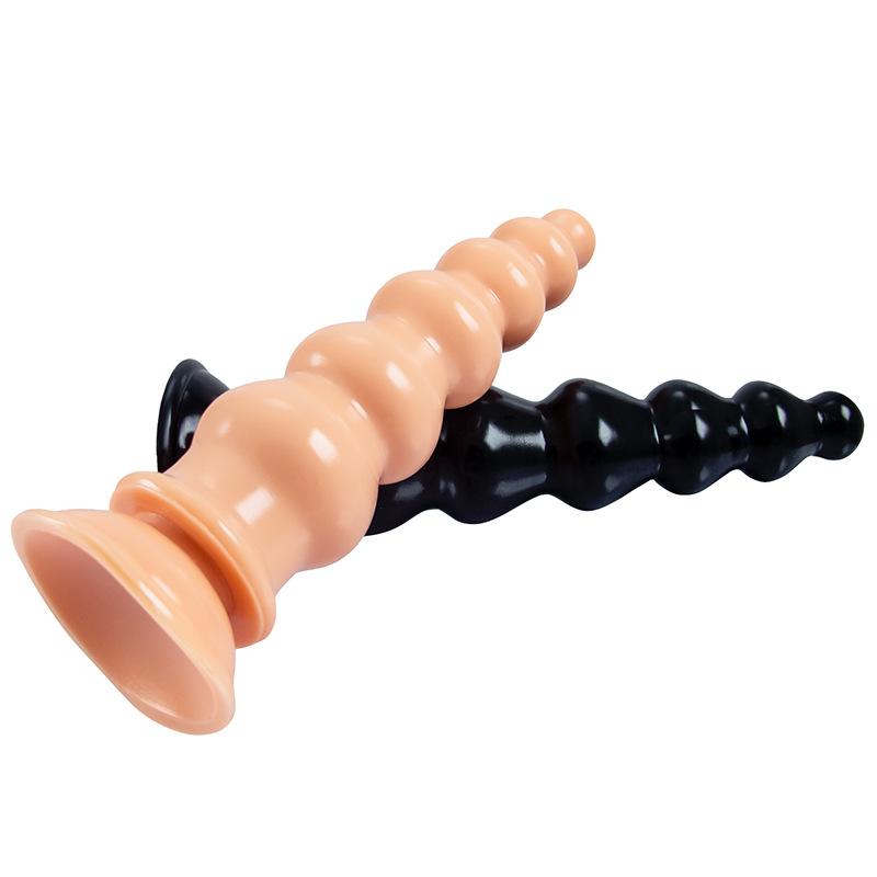 Mărgele din PVC mărgele de expansiune anal Plug anal Ventuză Cristal transparent G-spot Curtea din spate Bandă anală Jucării sexuale pentru adulți