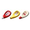 3 Pcs Ceramic Extruded Tomato Sauce Bottle Shape Dish Soy Sauce Plate Ketchup Mayonnaise Mustard Seasoning Dish