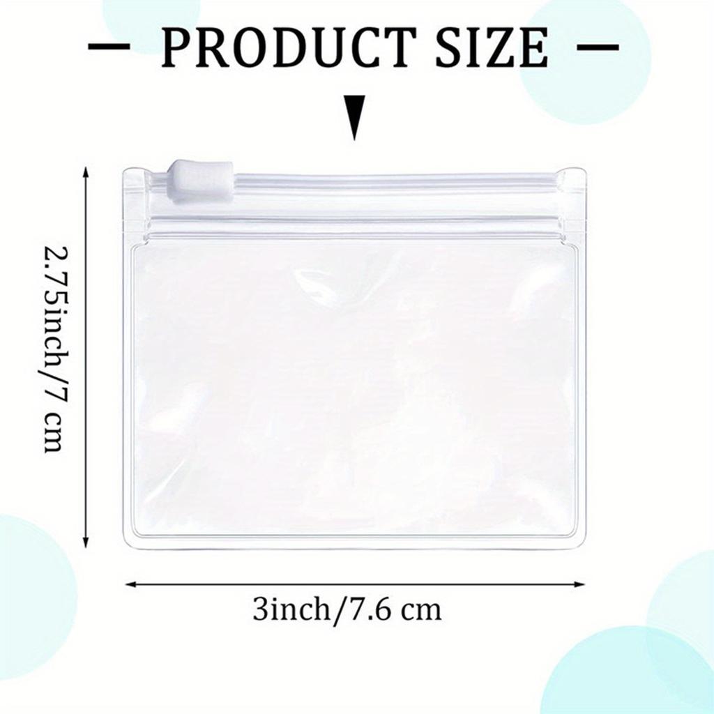 Jewelry Storage Bag Pill Pouch Bags Zippered Pill Pouch Reusable Clear Pill Bags Self Sealing Travel Medicine Organizer Storage